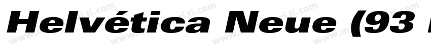 Helvética Neue (93 black extended O字体转换